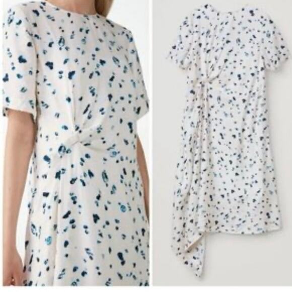 COS Collection of Style Dress Size 2 midi cream modest - Picture 6 of 13